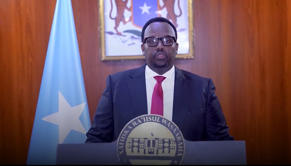 Ra’iisul Wasaare ku-xigeenka Soomaaliya Saalax Axmed Jaamac oo ka warbixinaya wadahadallada doorashada